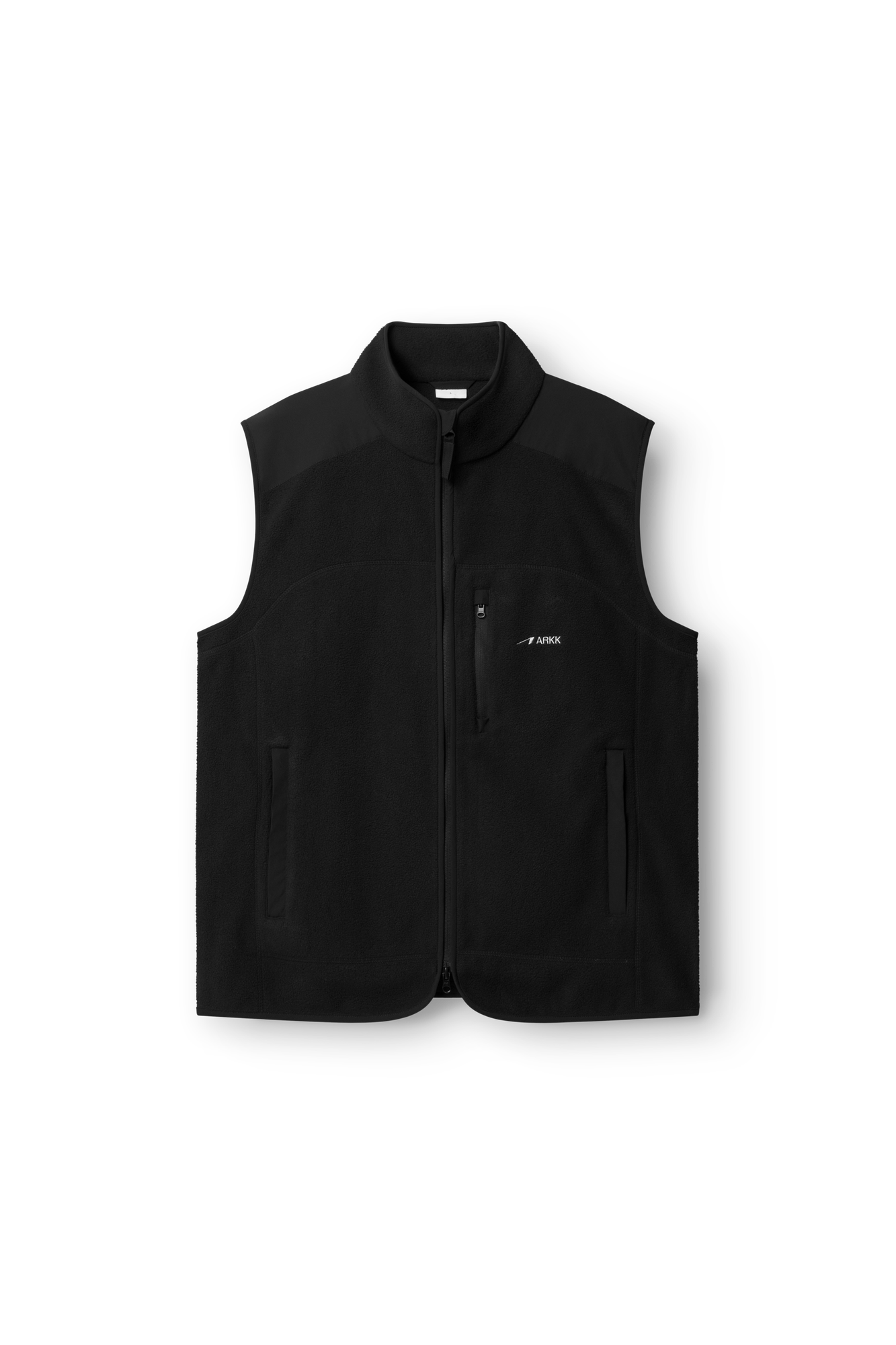 ARKK Apparel Elda Fleece Vest | Black Vest